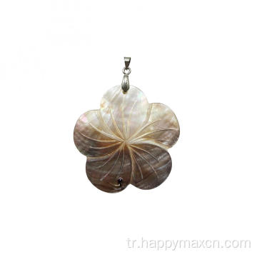 Zanaat çiçek doğal kabuk abalone kolye takı yapımı